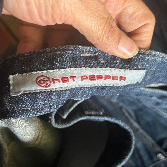 Hot Pepper Korean designer Women's Straight Leg Jeans in Dark Blue - Picture 14 of 14